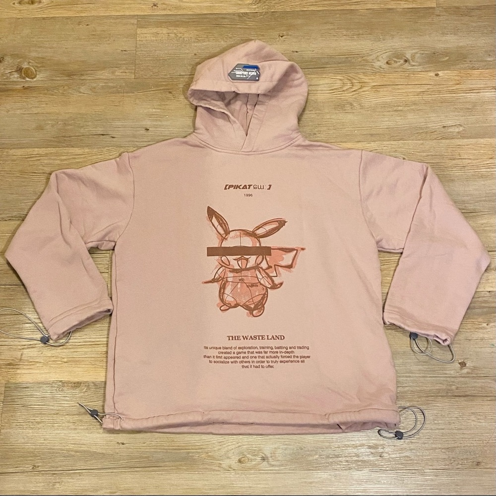 H/C Pika Hoodie. Size L. Mauve/Pink. Rare.